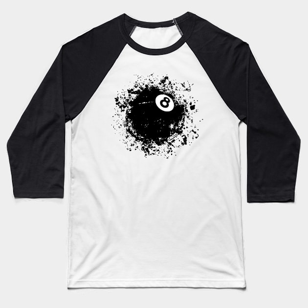 Eight ball_01 Baseball T-Shirt by BUNNY ROBBER GRPC